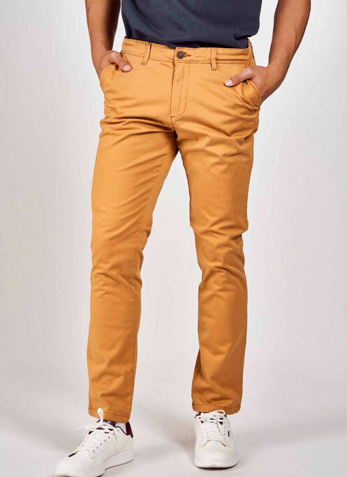 Pantalon chino marron JACK & JONES pour homme