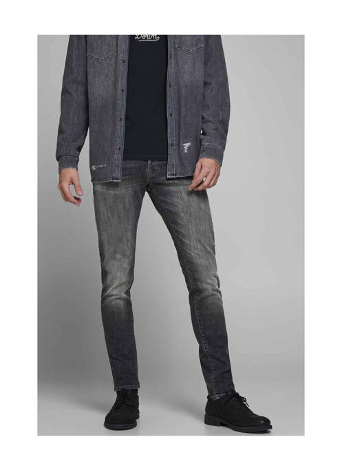 Jeans coupe slim noir JACK & JONES pour homme