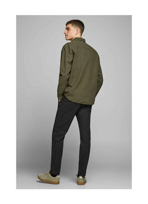 Chemise manches longues vert JACK & JONES pour homme