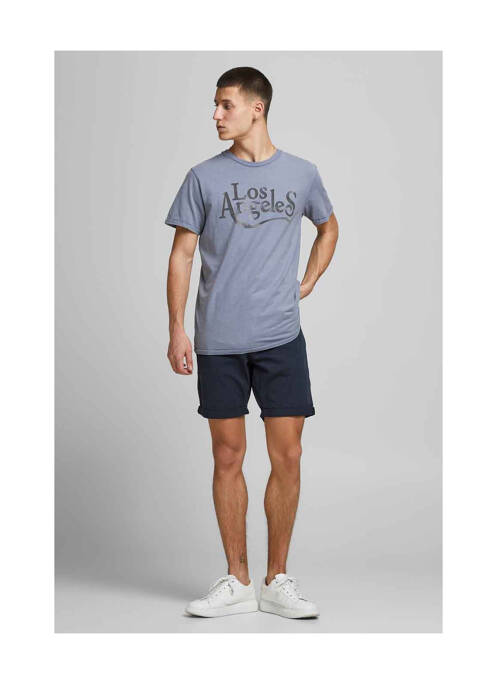 Short bleu JACK & JONES pour homme