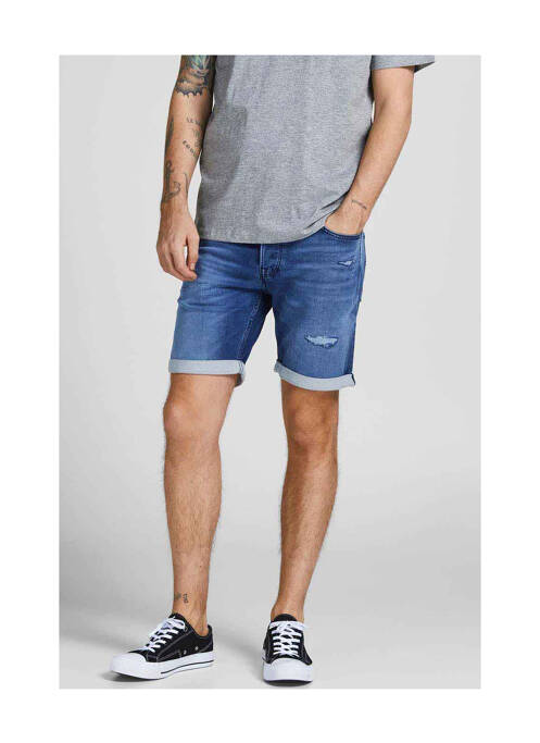 Short bleu JACK & JONES pour homme