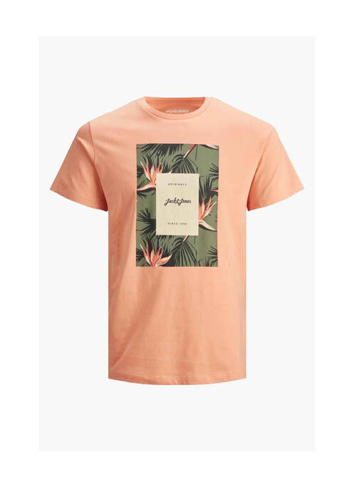 T-shirt orange JACK & JONES pour garçon