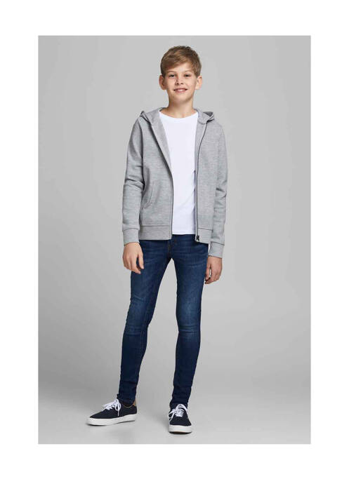 Jeans coupe slim bleu JACK & JONES pour garçon