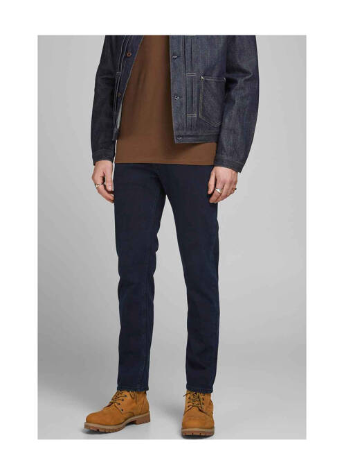 Jeans coupe droite bleu JACK & JONES pour homme
