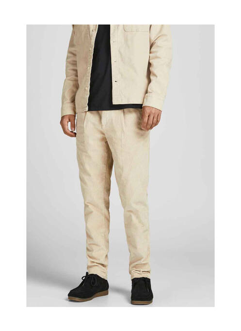 Pantalon 7/8 beige JACK & JONES pour homme