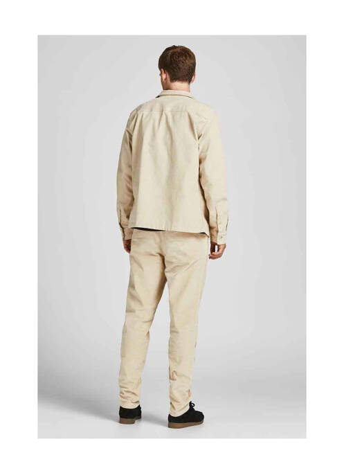 Pantalon 7/8 beige JACK & JONES pour homme