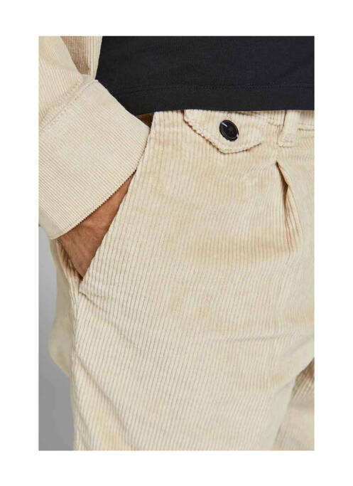 Pantalon 7/8 beige JACK & JONES pour homme