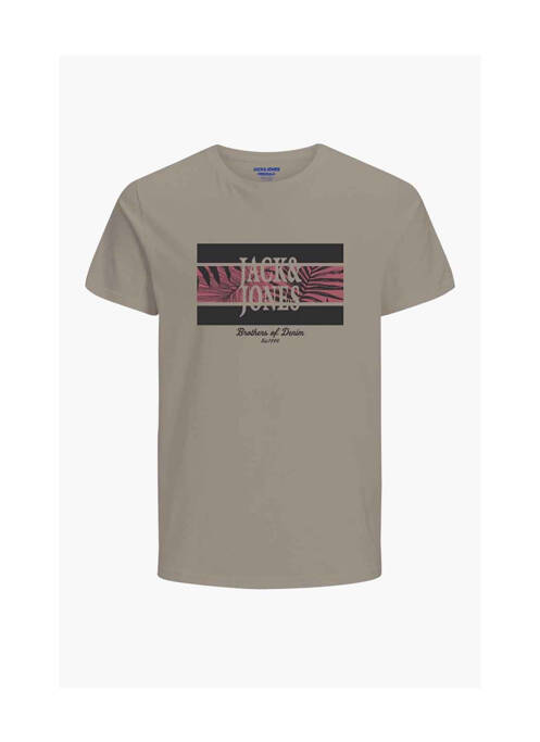T-shirt beige JACK & JONES pour homme