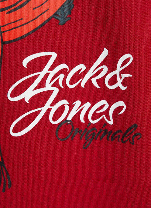 Sweat-shirt rouge JACK & JONES pour garçon