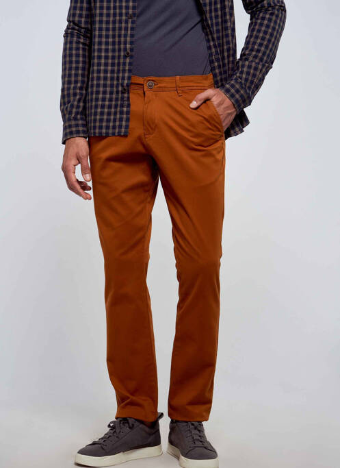 Pantalon chino marron JACK & JONES pour homme