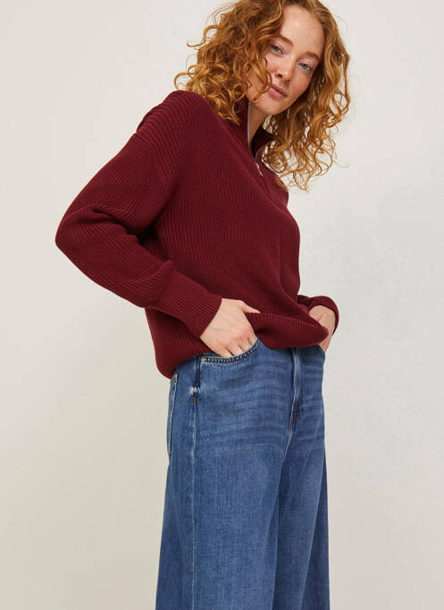 Pull col roulé rouge JJXX pour femme