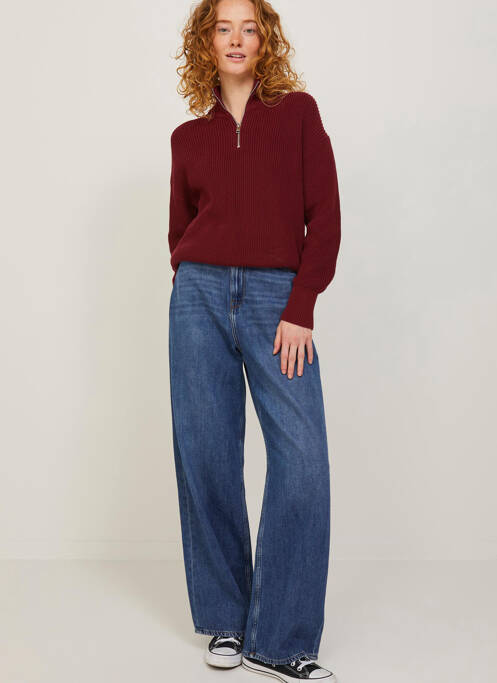 Pull col roulé rouge JJXX pour femme