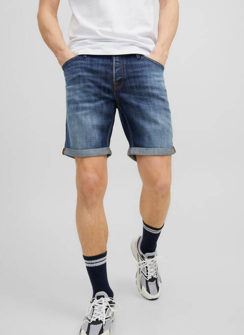 Short bleu JACK & JONES pour homme