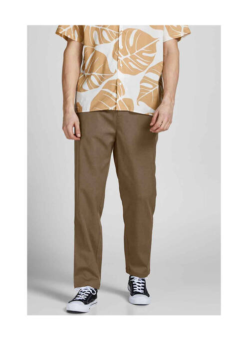 Pantalon chino beige JACK & JONES pour homme