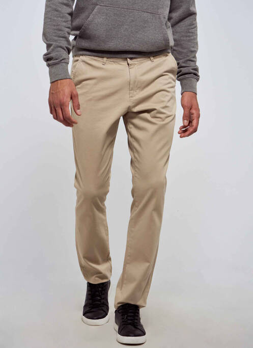 Pantalon chino beige JACK & JONES pour homme