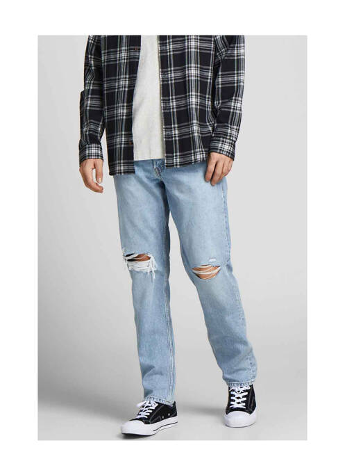 Jeans coupe droite bleu JACK & JONES pour homme