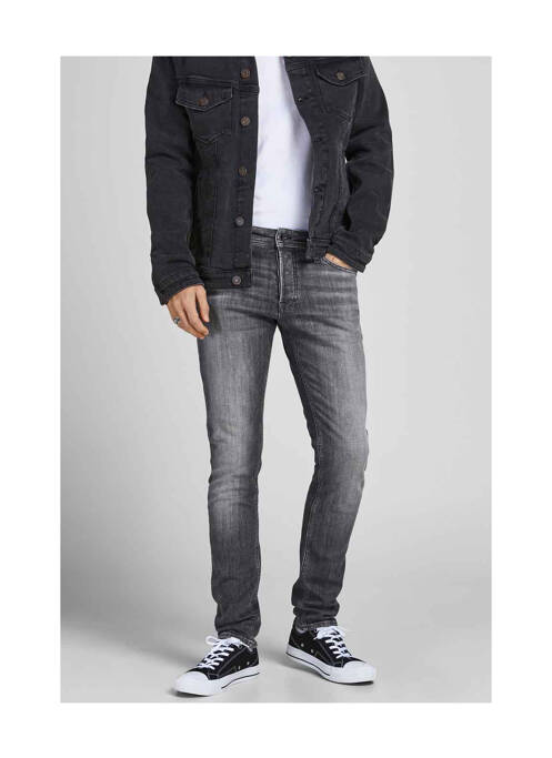 Jeans skinny gris JACK & JONES pour homme