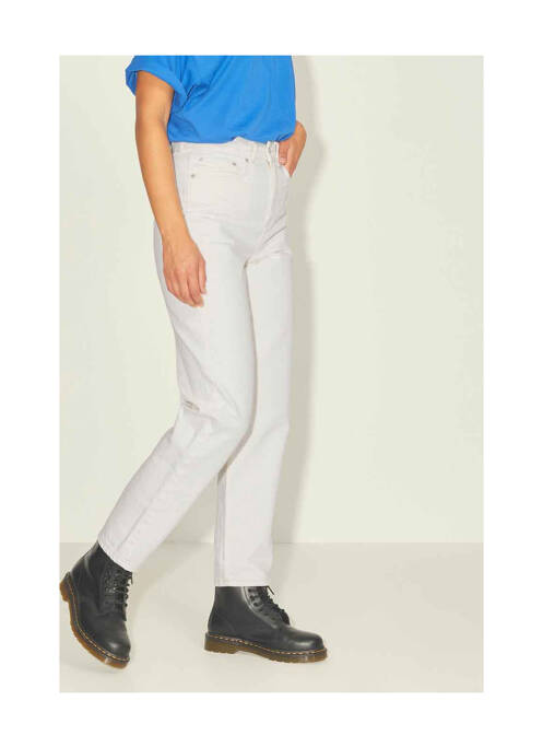 Jean coupe Mom blanc JJXX pour femme