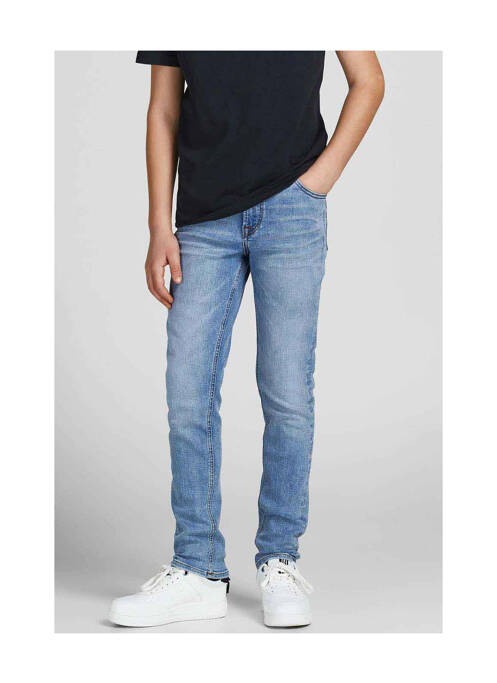 Jeans coupe slim bleu JACK & JONES pour garçon