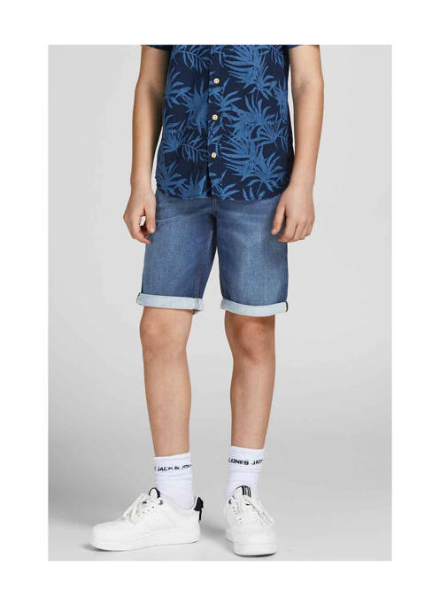 Short bleu JACK & JONES pour garçon