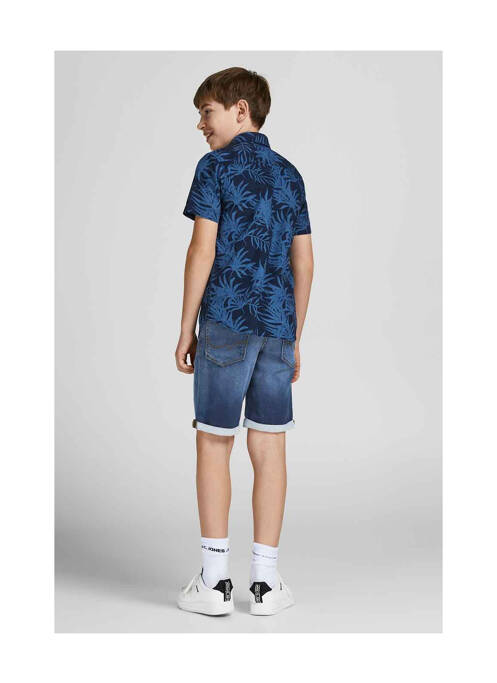 Short bleu JACK & JONES pour garçon