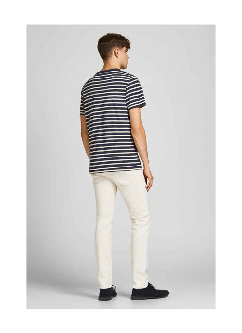T-shirt bleu JACK & JONES pour homme