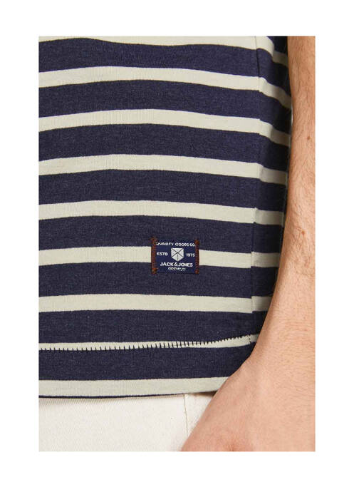 T-shirt bleu JACK & JONES pour homme