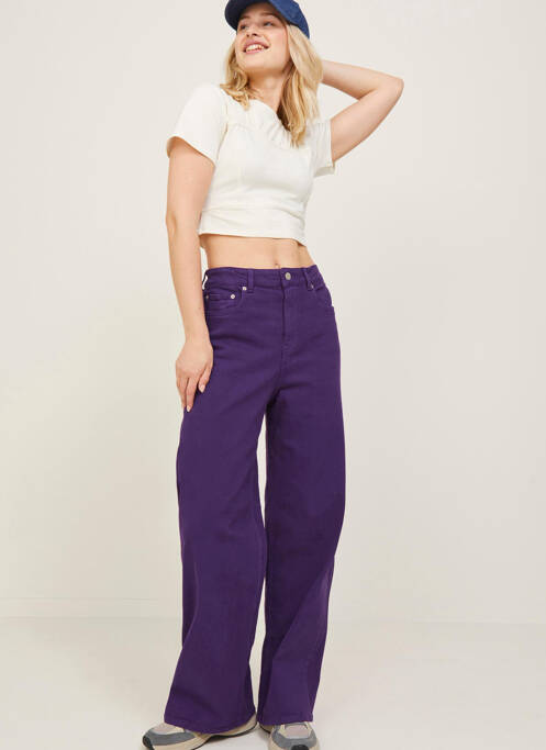 Jeans coupe droite violet JJXX pour femme