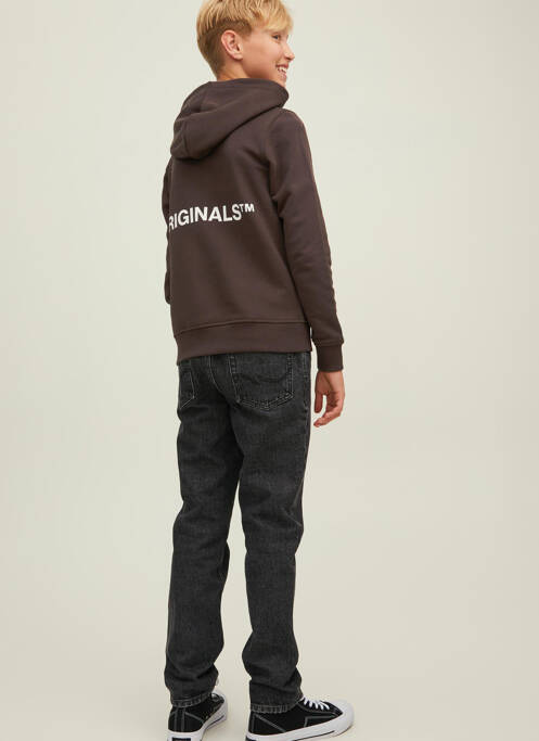 Sweat-shirt marron JACK & JONES pour garçon