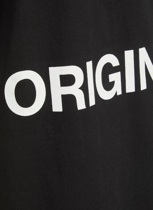 T-shirt noir JACK & JONES pour garçon