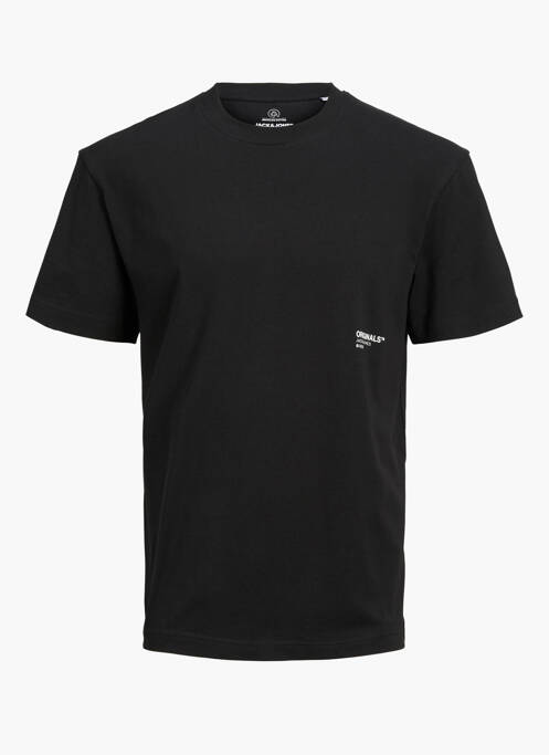 T-shirt noir JACK & JONES pour garçon