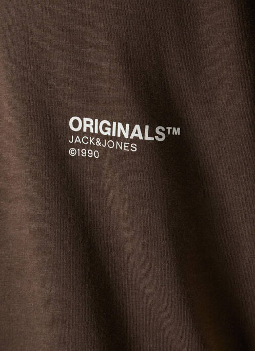 T-shirt marron JACK & JONES pour garçon