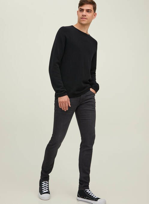 Jeans skinny noir JACK & JONES pour homme