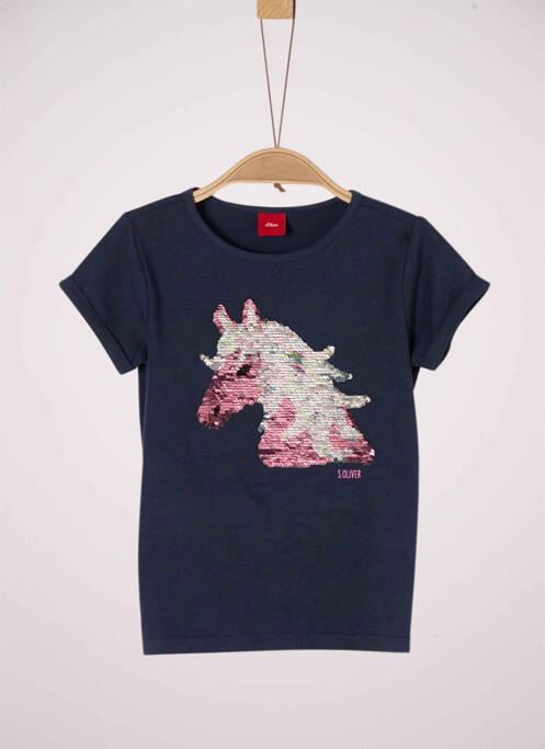 T-shirt bleu S.OLIVER pour fille