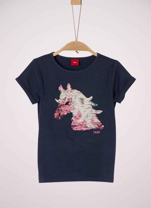 T-shirt bleu S.OLIVER pour fille