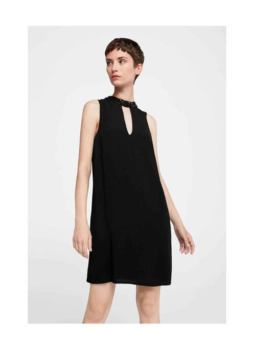 Robe courte noir MANGO pour femme