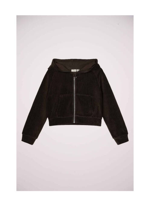 Gilet manches longues marron NAME IT pour fille