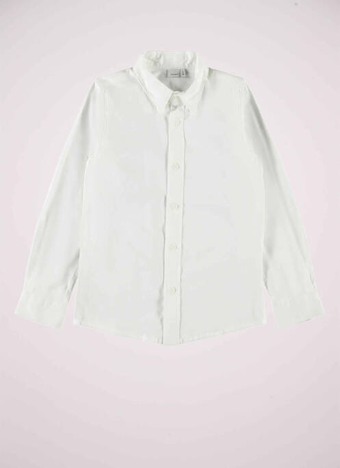 Chemise manches longues blanc NAME IT pour garçon