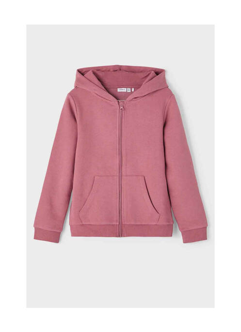 Sweat-shirt à capuche rose NAME IT pour fille