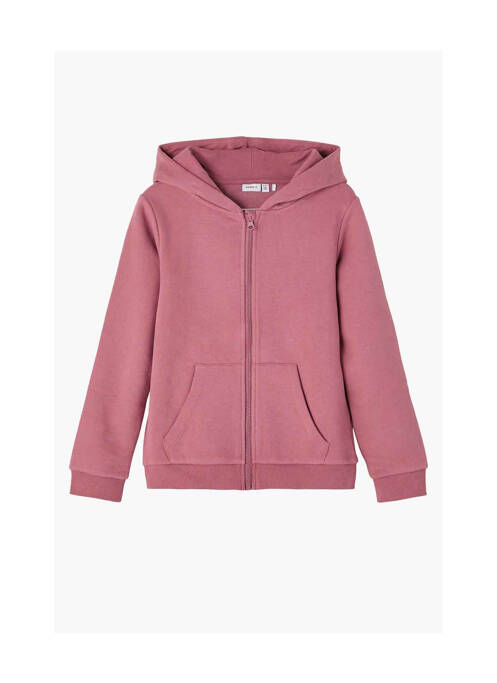 Sweat-shirt à capuche rose NAME IT pour fille