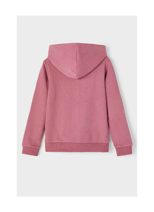 Sweat-shirt à capuche rose NAME IT pour fille