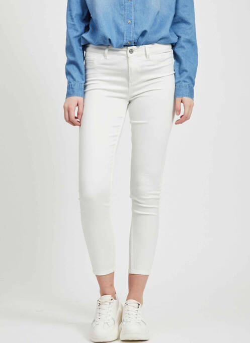 Jeans skinny blanc VILA pour femme