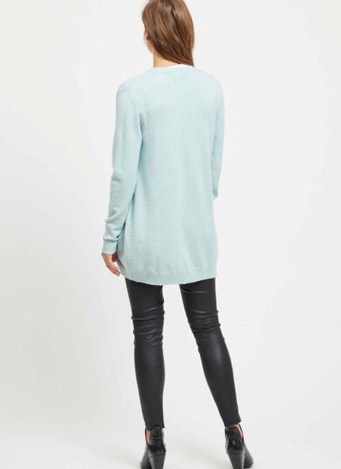Gilet manches longues bleu VILA pour femme