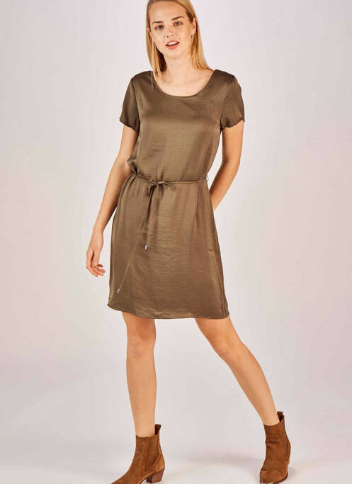 Robe courte vert VILA pour femme