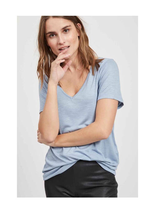 T-shirt bleu VILA pour femme