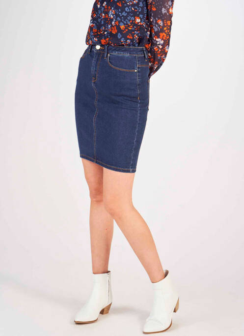 Jupe courte bleu VILA pour femme