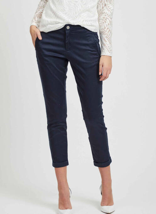 Pantalon chino bleu VILA pour femme