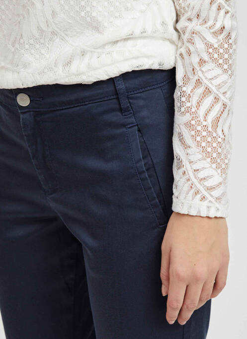 Pantalon chino bleu VILA pour femme