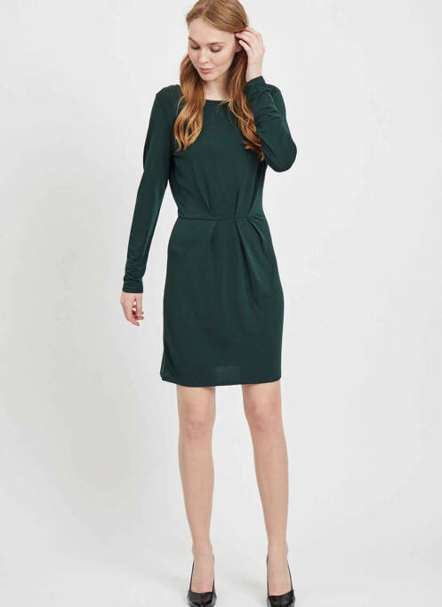 Robe courte vert VILA pour femme