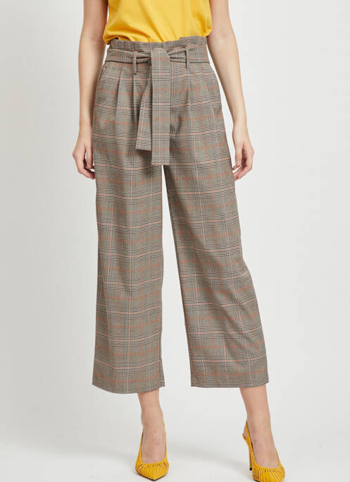 Pantalon large beige VILA pour femme